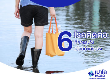 6 โรคติดต่อ...ที่ควรระวังเมื่อมีน้ำท่วมขัง